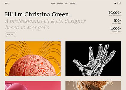 Naru - Personal Portfolio Template
